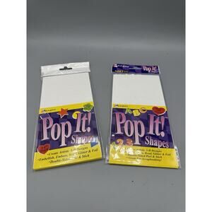 Ranger Pop It Shapes Foam Adhesive Scrapbooking ABC Hearts Lot New